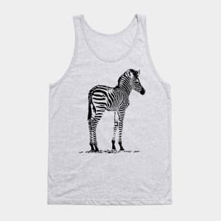 Charming Zebra Foal | African Wildlife Tank Top